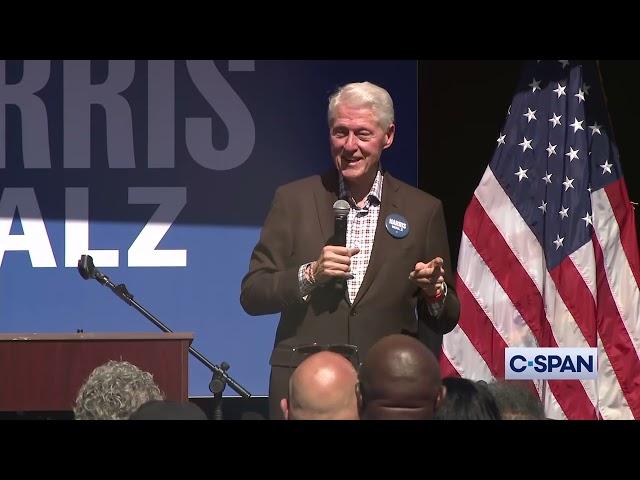 Bill Clinton campaigns for Kamala Harris in Albany Georgia: “I told campaign send me to the country”