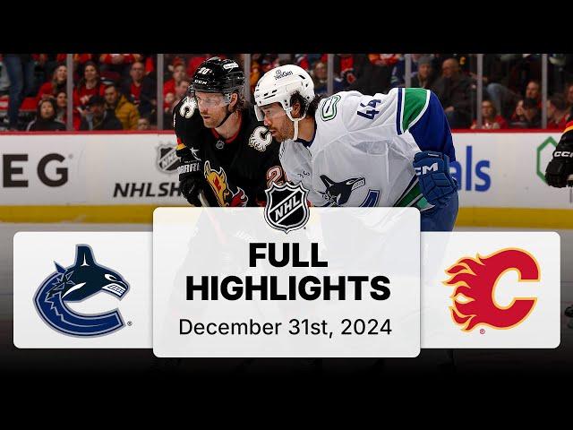 NHL Highlights | Canucks vs. Flames | December 31, 2025