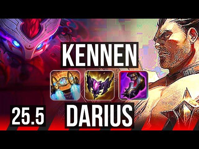 KENNEN vs DARIUS (TOP) | 9/1/9, Godlike | KR Master | 25.5