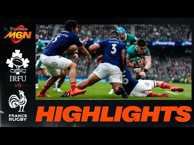 IRELAND v FRANCE | 2025 GUINNESS MEN'S SIX NATIONS | RUGBY HIGHLIGHTS