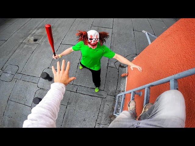 Horror Clowns VS Parkour POV | Halloween Chase VII