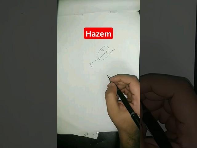 Hazem Signature Design | Professional Handwritten Signature