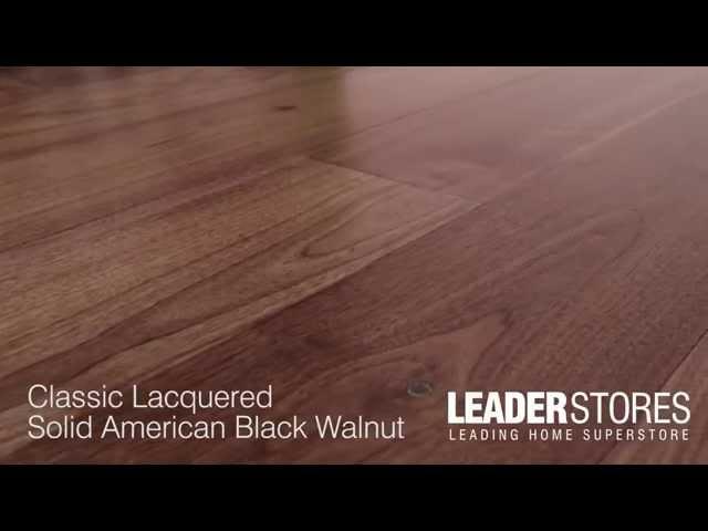 Wood+ Lacquered Solid American Black Walnut Flooring