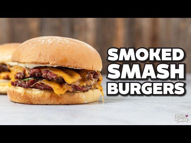 Smoked Smash Burgers - Smoky, Crusty, Cheesy