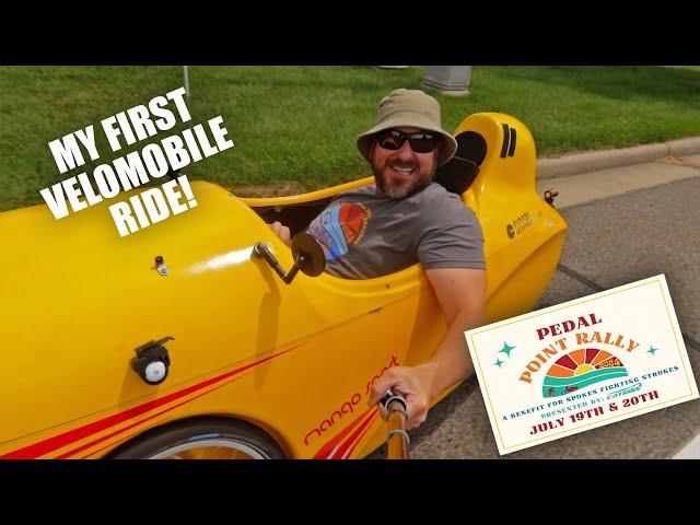 Riding a Velomobile for the first time.  Pedal Point Rally 2024