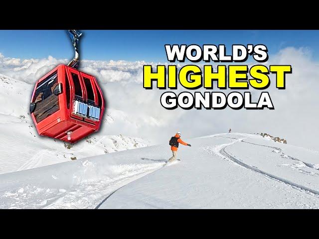 Snowboarding in India on the World’s Highest Gondola