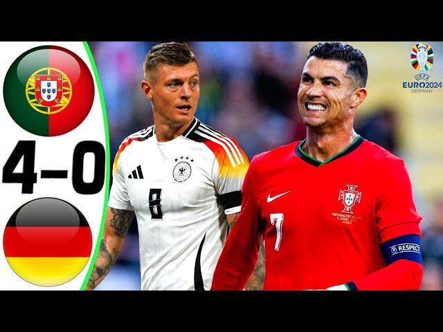 Portugal vs Germany 4-0 - All Goals and Highlights 2024  RONALDO