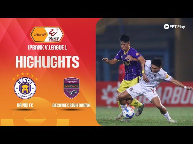 HIGHLIGHTS: HÀ NỘI FC - BECAMEX BÌNH DƯƠNG | NGẮT MẠCH KHÔNG THẮNG, NIỀM VUI TẠI "LÃNH ĐỊA"