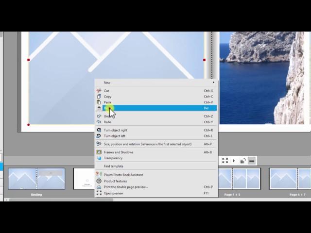 Add a photo as background | How To Pixum Photo Book