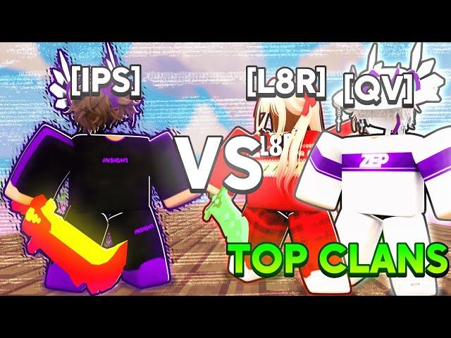 IPS Owner VS TOP Clans In Roblox Bedwars..