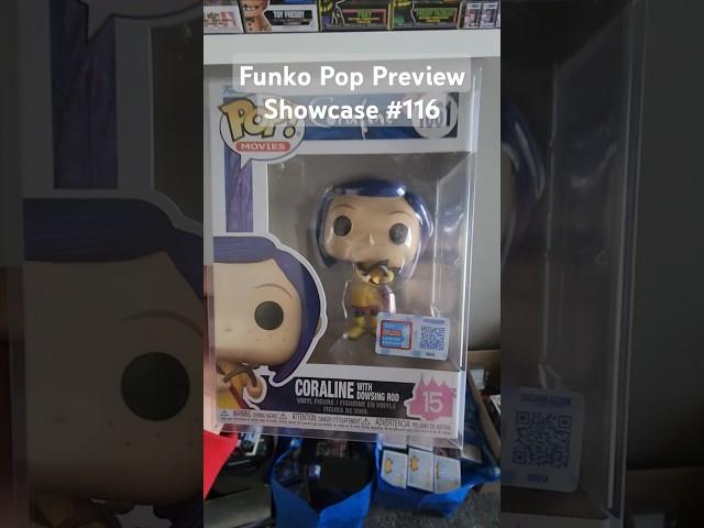 Funko Pop Preview Showcase Of Coraline With Dowsing Rod NYCC 2024 Exclusive #funkopop #shorts #fyp