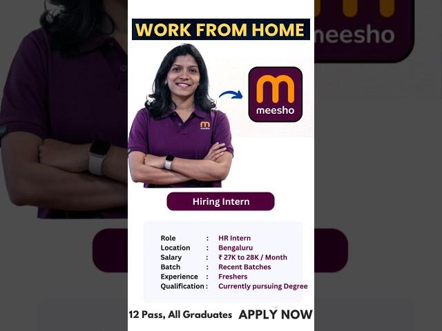 Meesho Direct Joining Work  Salary 35,000  Meesho Work From Home Jobs 2024 #job #shorts #meesho