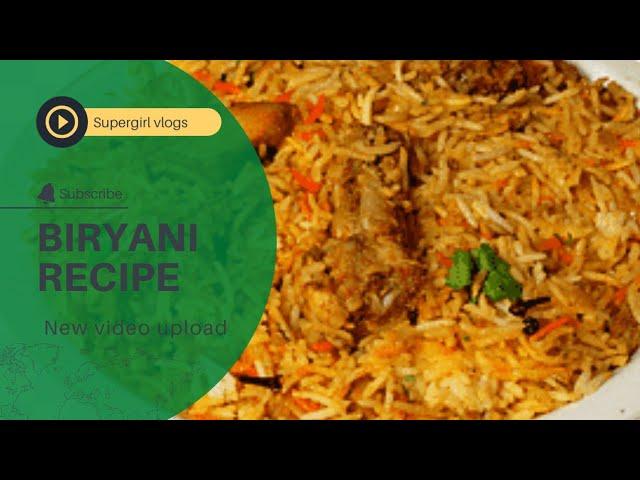 Simplest Biryani Recipe By Supergirl Vlogs.