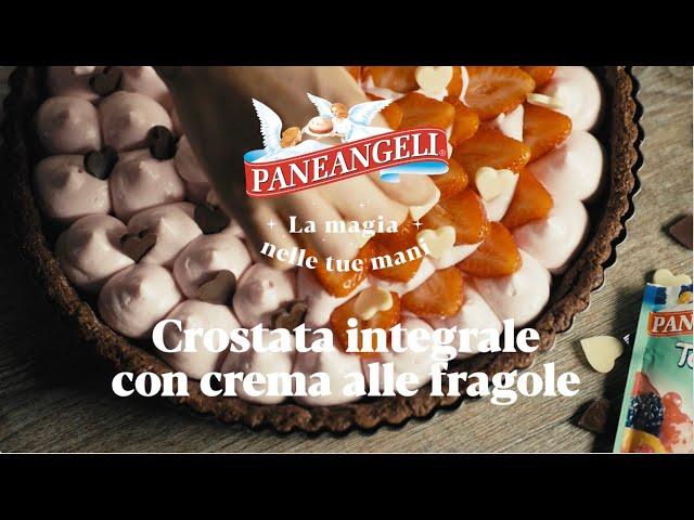 Crostata integrale con crema alle fragole