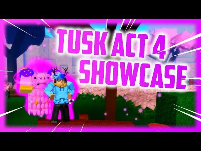 *NEW* TUSK ACT 4 SHOWCASE! JOJO BLOX | JOJOBLOX SHOWCASING TUSK FINAL FORM