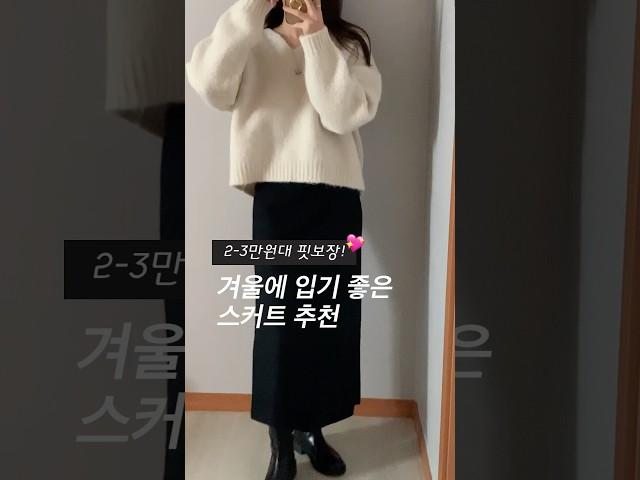 겨울 스커트️️ 핏예쁜 2-3만원대 추천! #겨울코디