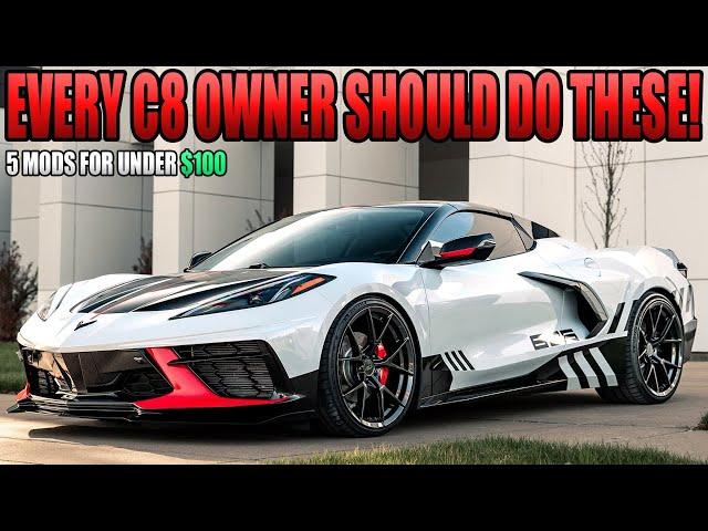 5 CHEAP and EASY C8 Corvette MODS!