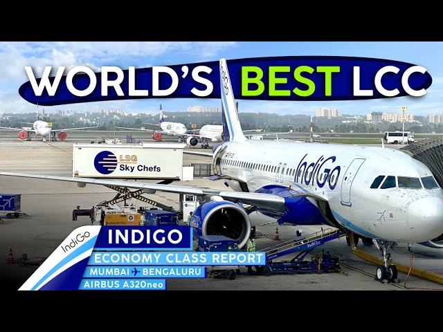 INDIGO AIRLINES A320neo XL Seats 【4K Trip Report Mumbai to Bengaluru】World's BEST Low Cost?!