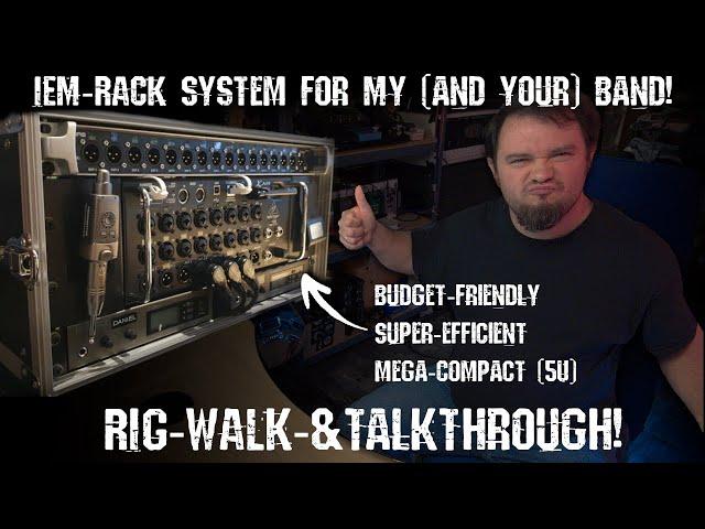 The most compact IEM Rig for your band in 2024! (Only 5U!) || IEM RACK Walkthrough