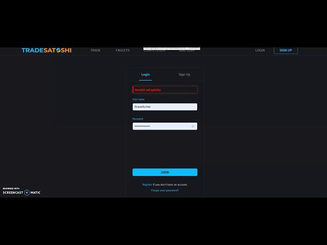 How to sign up on TradeSatoshi...