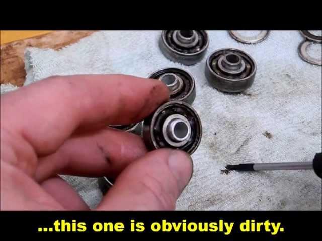 How to clean / refurbish the ball bearings of your skikes. (Tutorial 008)