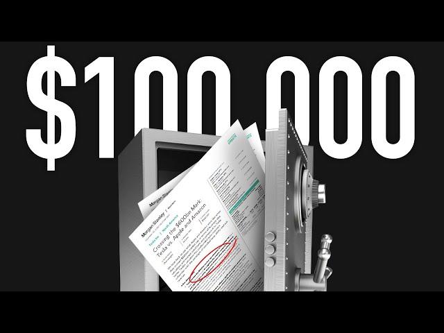 This Stock Analysis Costs $100,000