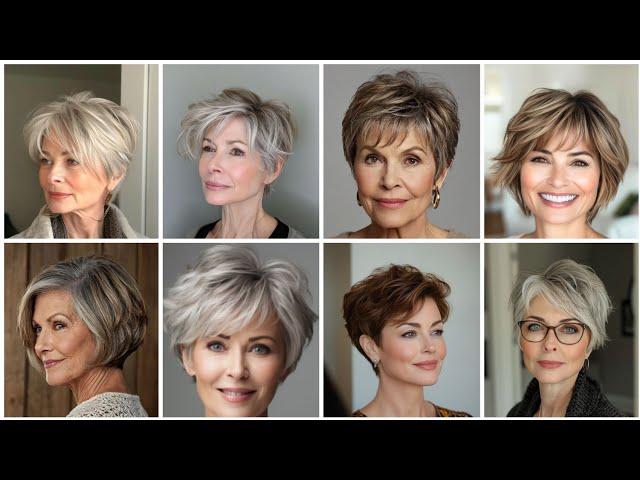 Gorgeous Woman Short Bob pixie Haircut|Short Undercut Haircut long to short Layered Haircut 2024!