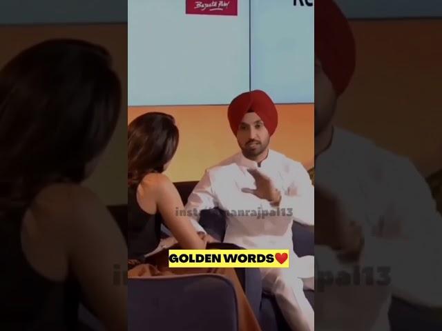 diljit golden words