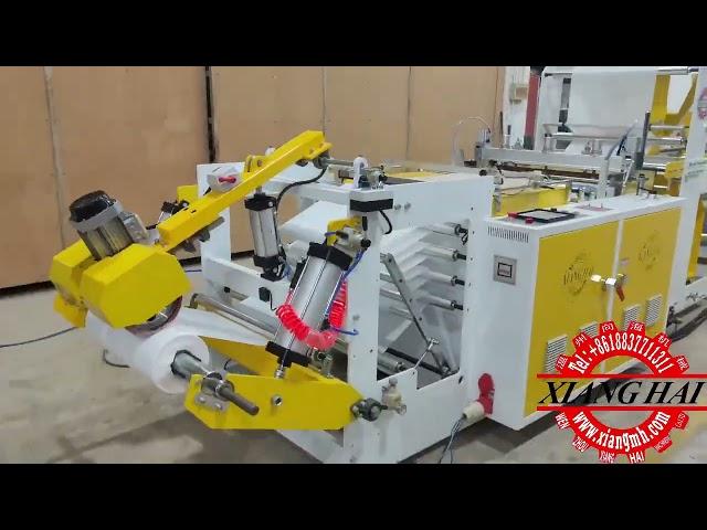 Folding rolling bag making machine