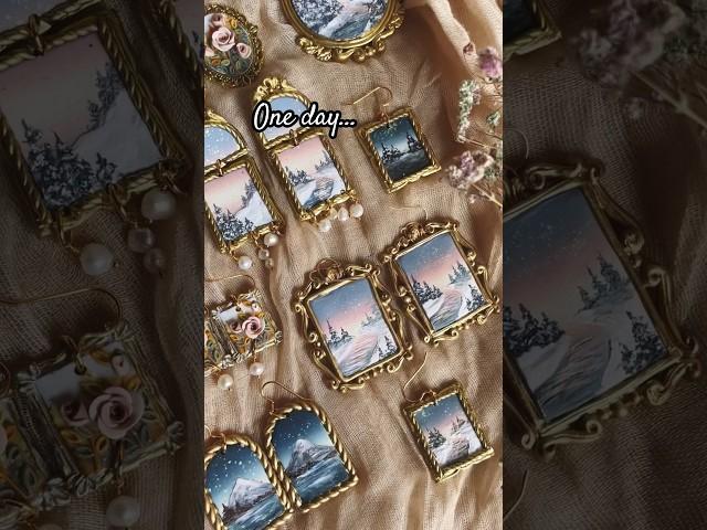 Polymer clay progression #art #handmadejewelry #polymerclay #painting #artistlife #thenandnow