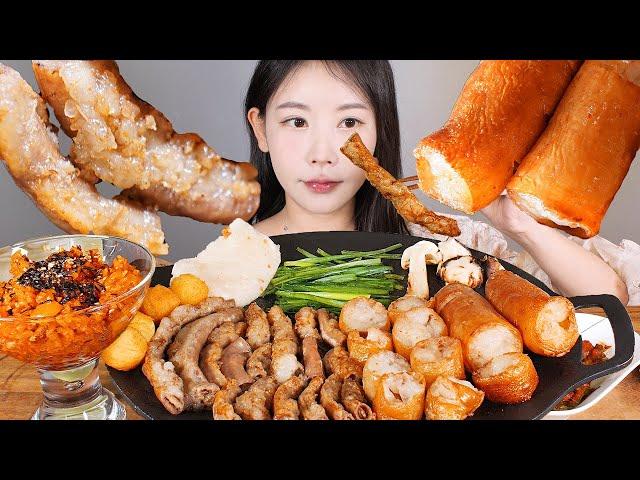 우앙 주유 굴러가게 생겼네... 대창 통대창 홍사운드님 곱창 다모은팩 먹방 Grilled Beef intestines [eating show] mukbang korean food