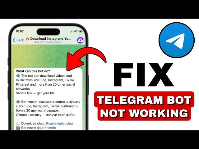 HOW TO FIX TELEGRAM BOT NOT WORKING - 2024