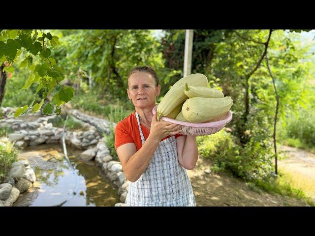 Exquisite Albanian Village Cuisine: Zucchini Delights and Zucchini Pie!