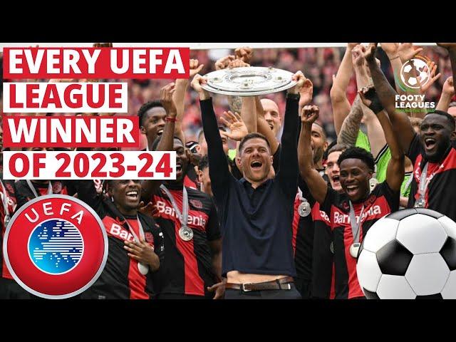 Every European Football League Champion of 2023-24