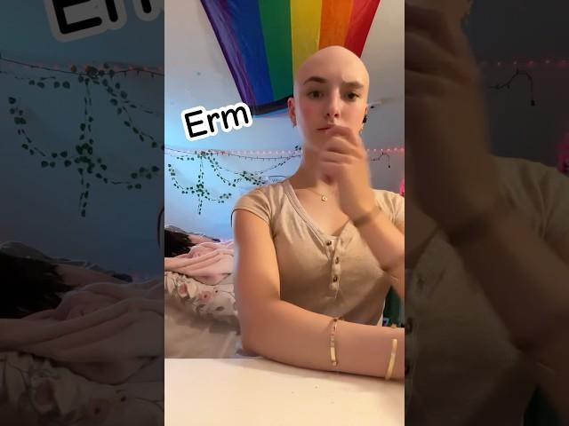 Erm #alopecia #wig #funny #foryou #lipsyncs #likee #pride #viralvideo #trend