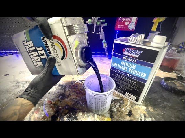 How to mix and spray automotive basecoat