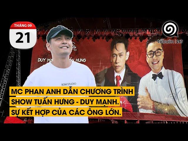 MC Phan Anh dẫn chương trình show Tuấn Hưng - Duy Mạnh. Sự kết hợp của các ông lớn.