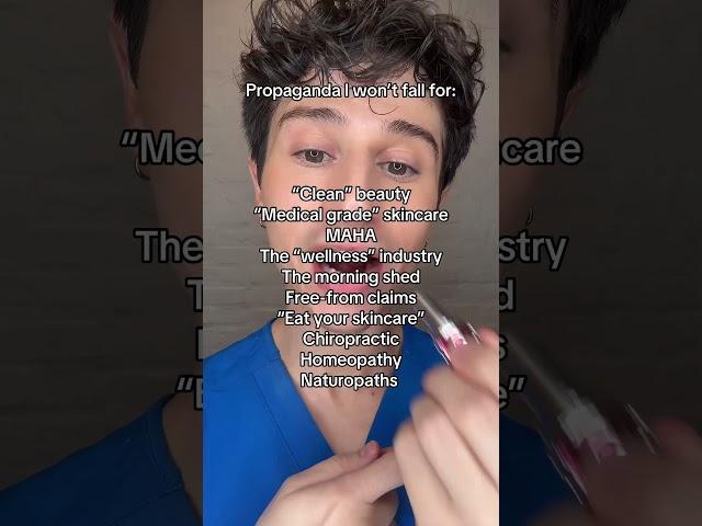 Propaganda I won’t fall for. #skincare #science #medicine