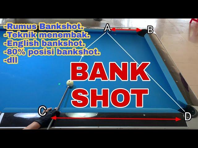 Teknik menembak bank shot / tembakan pantul - Tutorial billiard pemula