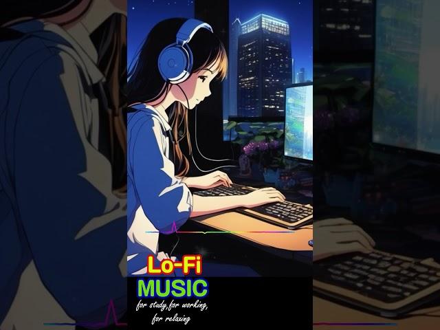 A calm summer's midnight #lofi #study #work #relaxing #calming #healing #sleeping #girl #cat #ai