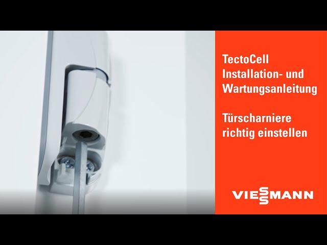 TectoCell Kühlzellen: Türscharniere richtig einstellen | Viessmann Kühllösungen