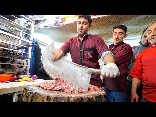 Meet the KEBAB KINGS of IRAN!! SWORD CHOPPED Meat-Madness in Bonab! 