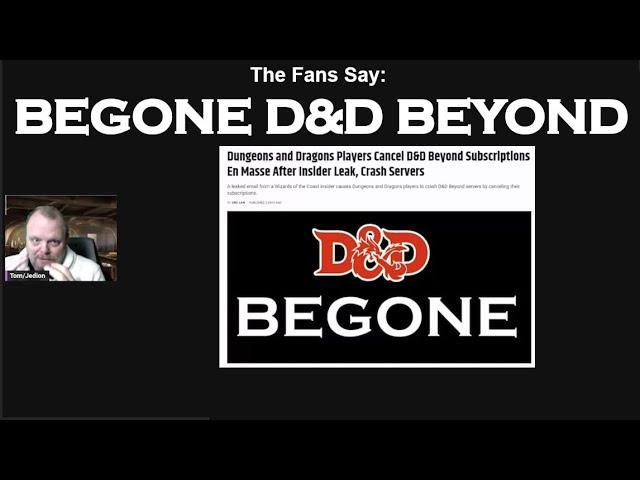 Begone D&D Beyond- Fans Cancel En Mass