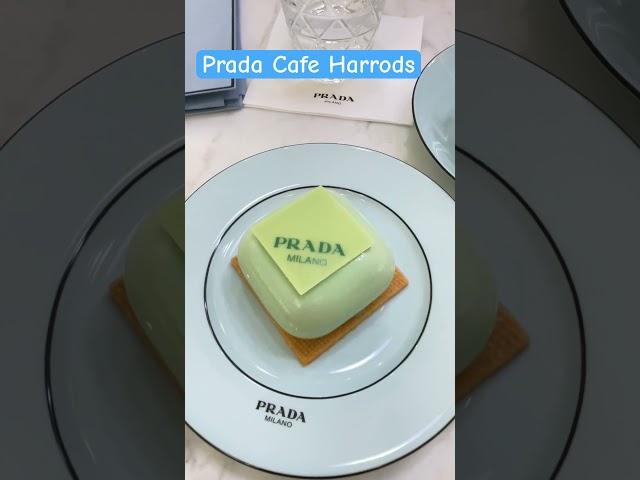 PRADA Cafe afternoon tea in Harrods London. #shorts