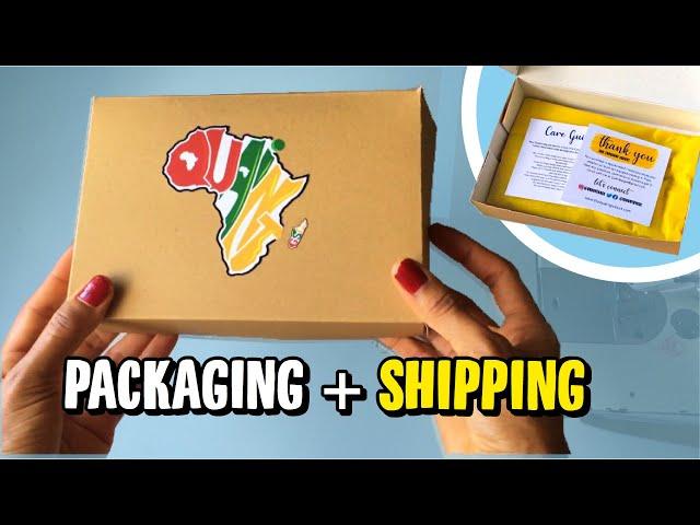 Here’s How You Could PACKAGE Products + Shipping UPDATE (Jamaica Post) | @sewquaint