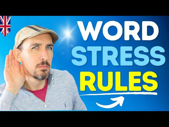  8 Easy WORD STRESS Rules to Speak English Clearly (Powerful!)