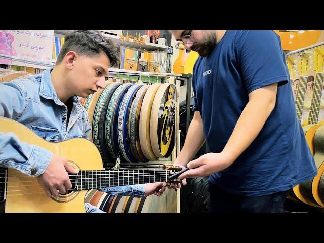 رفتم ساز فروشی اولش فکر کرد گیتار بلد نیستم #2 | Pretending to be a beginner at Guitar Center 