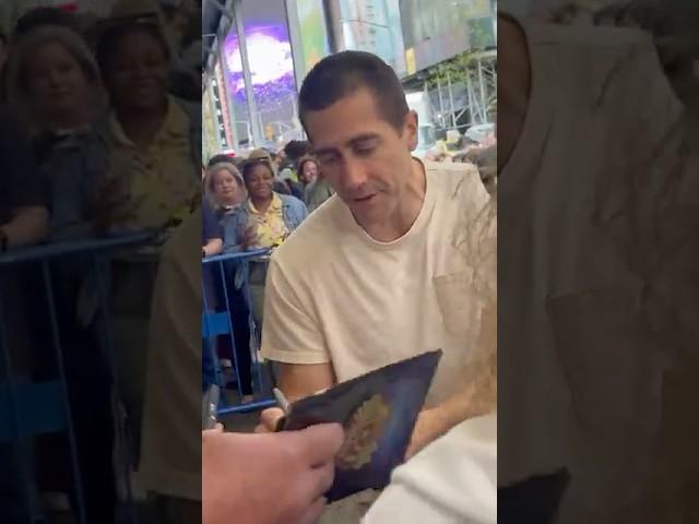 Jake Gyllenhaal Stage Door for Othello on Broadway