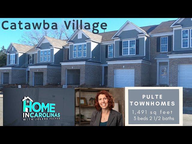 New Townhomes in Fort Mill SC, by the NC border, under $300,000 by Pulte Homes- Catawba Village