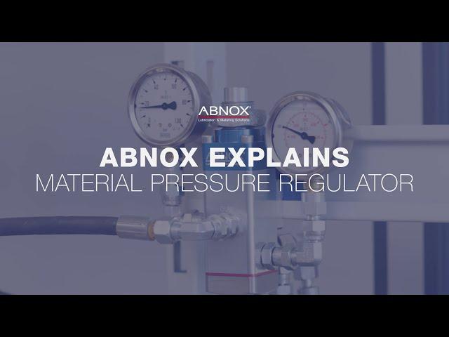 Material Pressure Regulator MDR-LW04 | ABNOX Explains